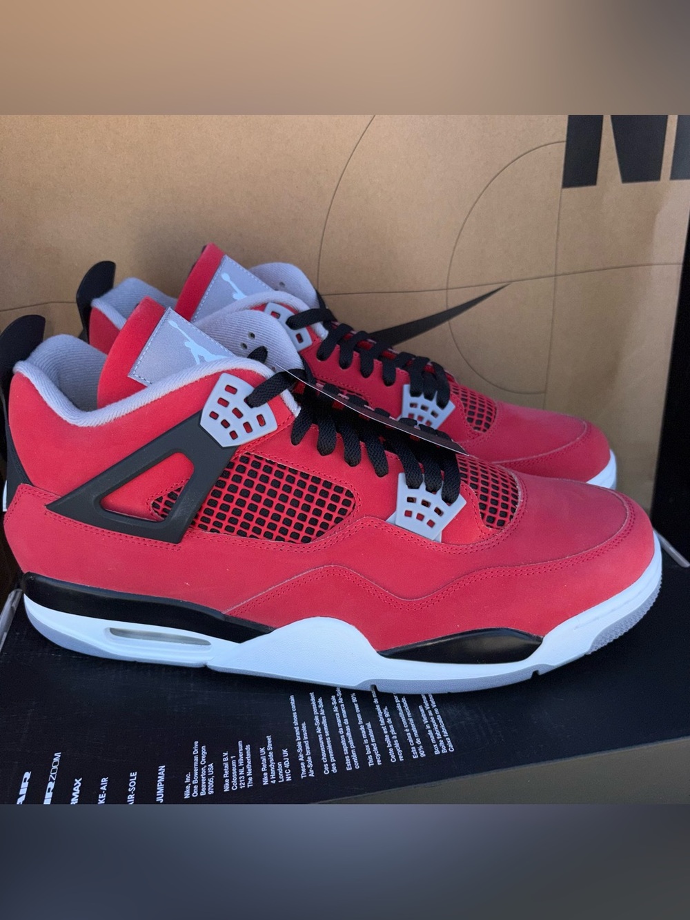 NEW Nike Air Jordan 4 Retro 2026 “Toro” Fire Red White FQ8138 600 Men’s Size 15